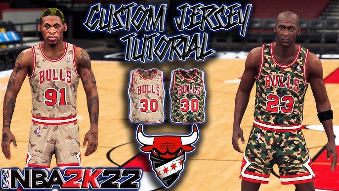 2022 Chicago Bulls City Jersey Tutorial - NBA2K22 (MY NBA/ MY TEAM