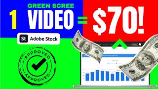 How I Made $70 from One Green Screen on Adobe Stock | Earn from Stock Sites with Animation Assets