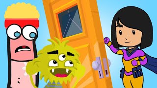 Who's at the Door and More | Funny Stories for Kids