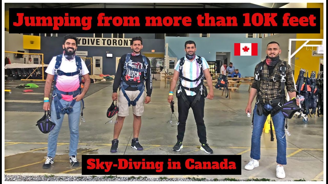 International Students doing SkyDiving Canada CandidBisla YouTube