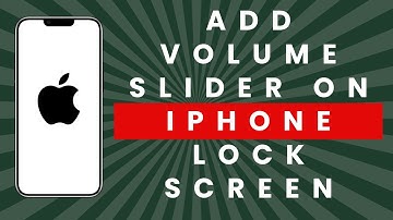 How to Add Volume Slider on iPhone Lock Screen (Full Guide)