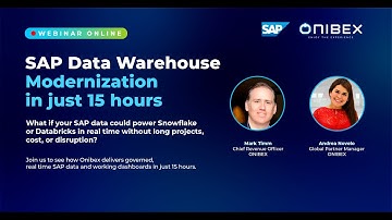 Webinar: SAP Data Warehouse Modernization in just 15 hours