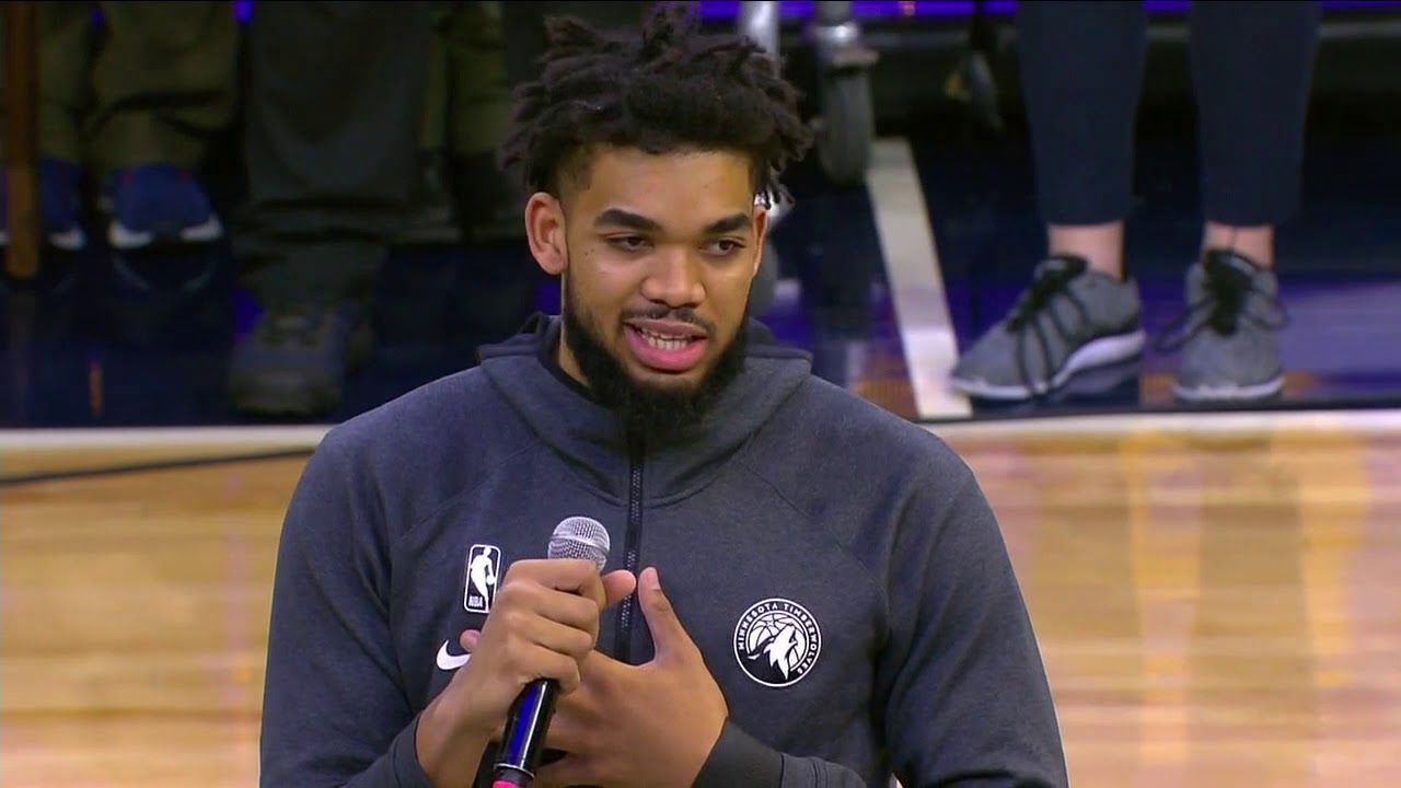 Kings vs Timberwolves Karl-Anthony Towns Honors Kobe Bryant at Game ...