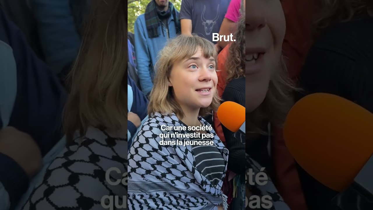Greta Thunberg présente sur un blocus de lycée à Saint-Denis pour soutenir les lycéens