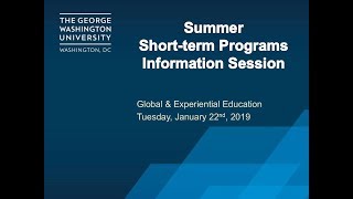 STAP Summer 2019 Info Session