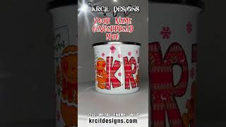 Your Name Gingerbread Mug | Gift Matching Personalized Cups to All | Krcil Designs