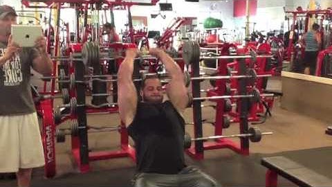 Seated EZ Curl Bar French Press