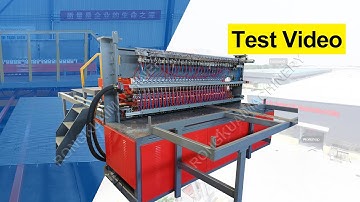 Welded Wire Mesh Panel Machine, For 2-6mm panel mesh. How does the machine work? look at this video