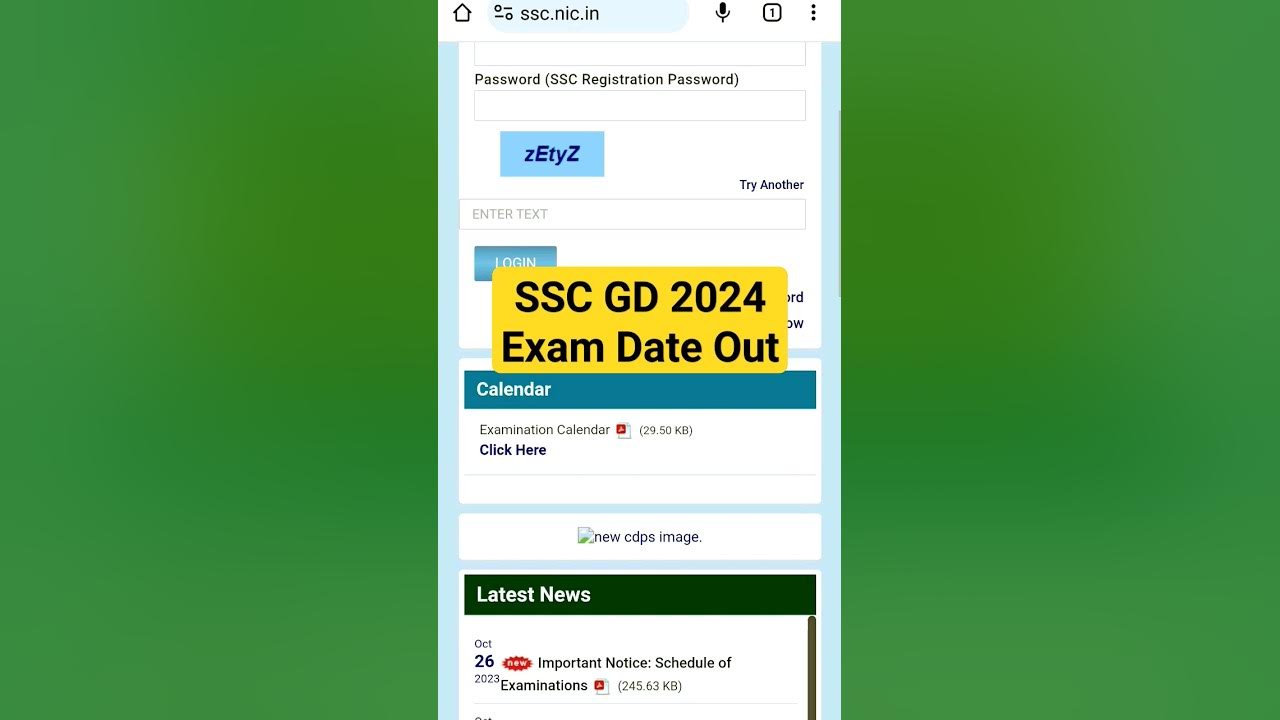 SSC GD 2024 Exam Date Out rojgarwithankit 26/10/2024 YouTube