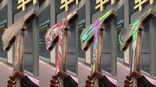New Skin「COMBAT CRAFTS AXE(COMBAT CRAFTS MELEE)」In Game Showcase!【 VALORANT 】 screenshot 4