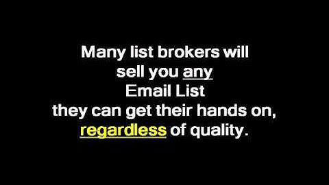How To Buy Email Lists That Actually Work!