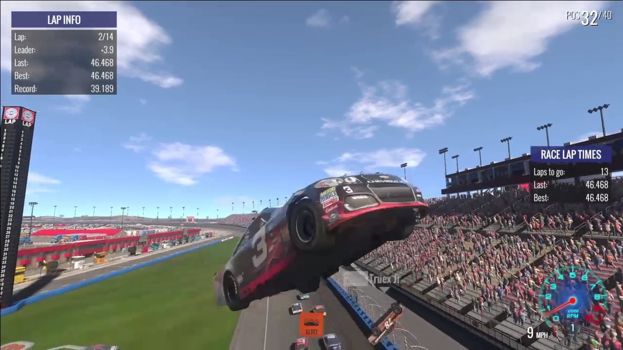 Nascar Heat Evolution Crash Compilation - Auto Club Edition