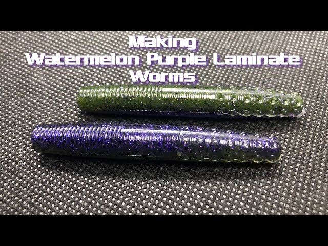 MAKING your own SOFT PLASTIC BAITS - How to make LAMINATE COLORED soft  plastics 