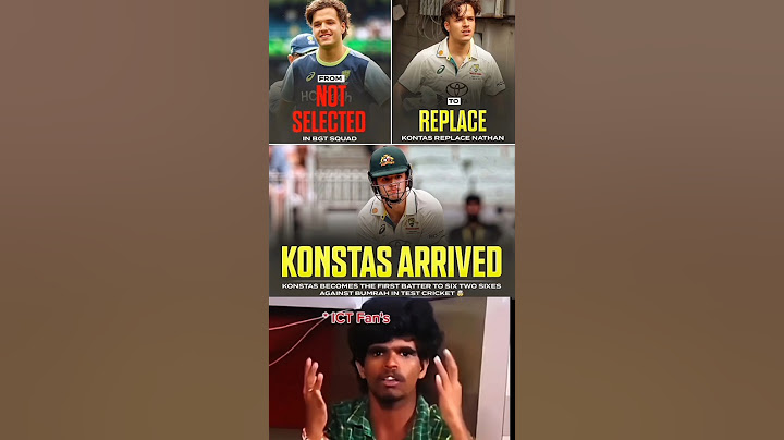 Sam Konstas Smashed A 52 Ball Fifty On Test Debut || #shorts