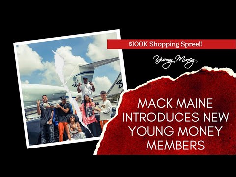 Mack Maine Hands Out $100K To The New Members of Young Money On Private Jet