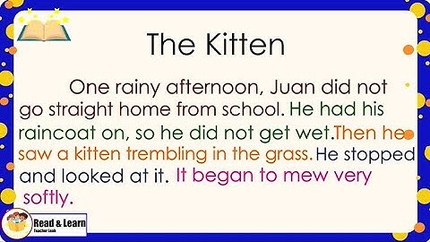 Developing Reading Power 3 l Exercise No. 8: The Kitten