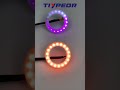 TIYPEOR LED Angel Eyes 50mm RGB avec contrôle Bluetooth, ann