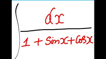 Calculus: Indefinite Integration- Integral of 1/(1 + Sin x + Cos x)