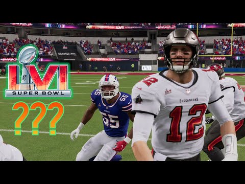 Super Bowl LVI Simulation – Tampa Bay Buccaneers vs Buffalo Bills – Madden 22 Super Bowl Scenarios