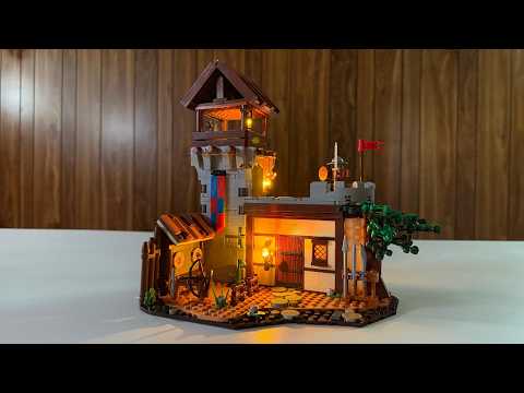 Medieval Outpost with LIGHTING - LumiBricks Training Ground | F9048