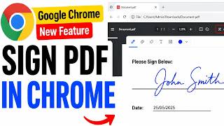 How to Sign a PDF in Google Chrome | New Google Chrome Feature 2026