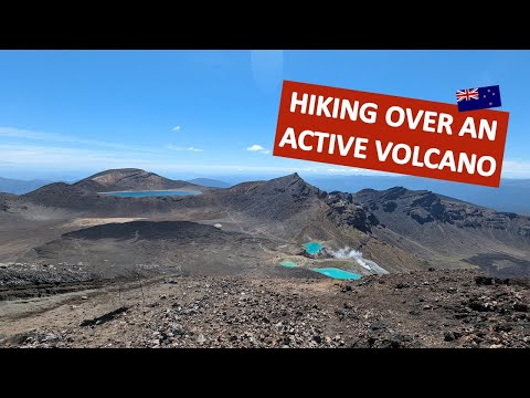 Completing the Tongariro Alpine Crossing, New Zealand