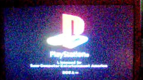 PlayStation 2 Startup Screen with PlayStation 1 Game Inserted