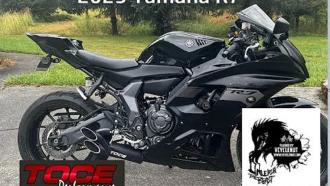 2025 Yamaha R7; Toce  full exhaust with air box mod testing and tuning:  Flashed by Vcyclenut