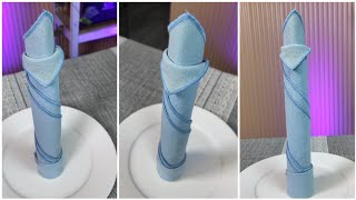 CANDLE DESIGN NAPKIN FOLDING