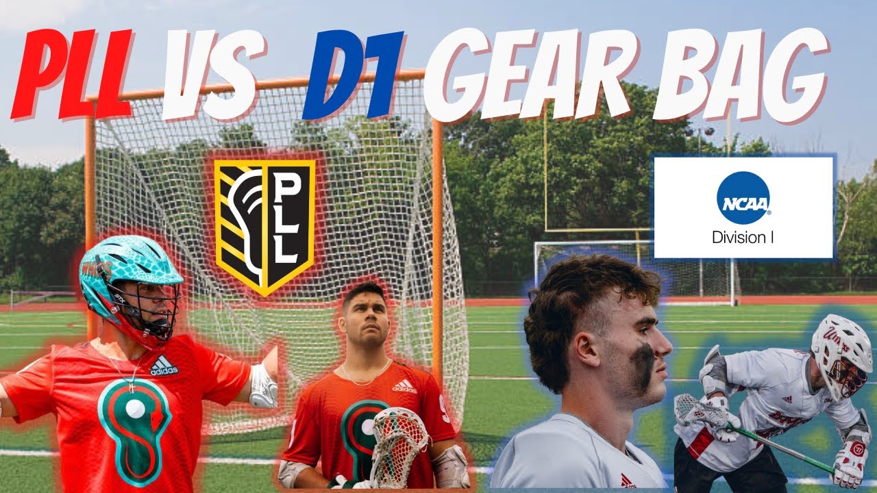 PLL Player Vs D1 College Lacrosse Player Gear Bag Ft. Whipsnakes Joe