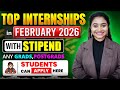 Bulk Internships Opportunity For Students 2026| Summer Internship Program With Stipend. Internships.