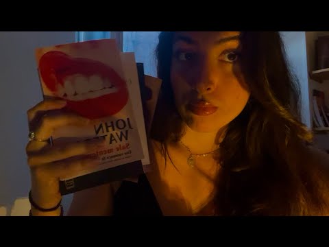 La MEILLEURE vidéo ASMR pour dormir paisiblement ❀ présentation de mes livres et chuchotements ☘︎