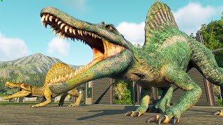 🔴RELEASE ALL CARNIVORE AND HERBIVORE DINOSAURS IN BIOSYN SANCTUARY - Jurassic World Evolution 2