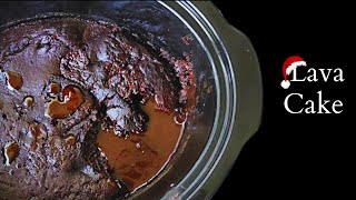 Slow Cooker Chocolate Lava Cake | Easy gooey chocolate cake | Crockpot recipe