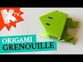 Grenouille en papier  origami facile