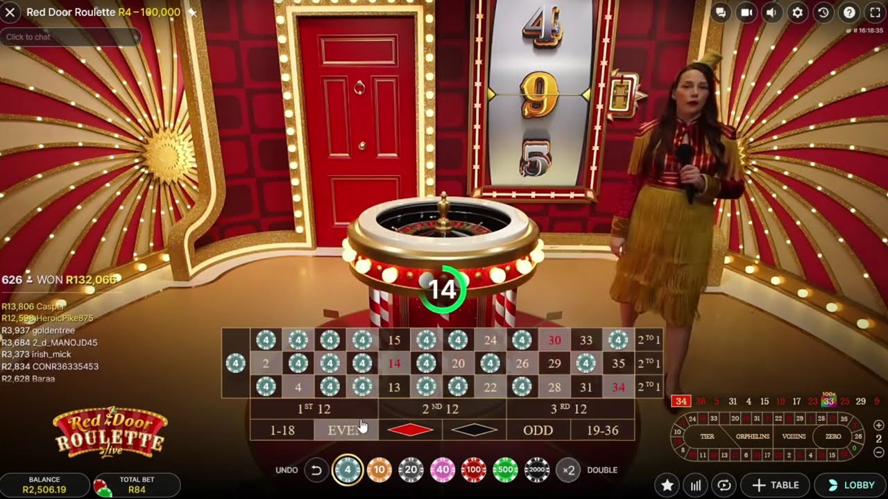 Red Door Roulette, Crazy Coin Flip, Lightning Storm and Funky Time Session