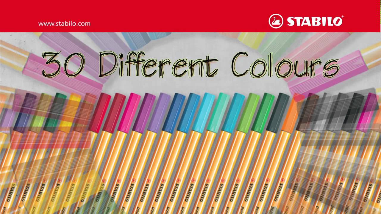 Stabilo Pen 88 Colour Chart