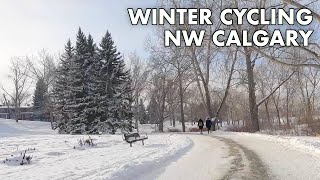 Calgary Winter Cycling: Centre Street Church to Bike Root