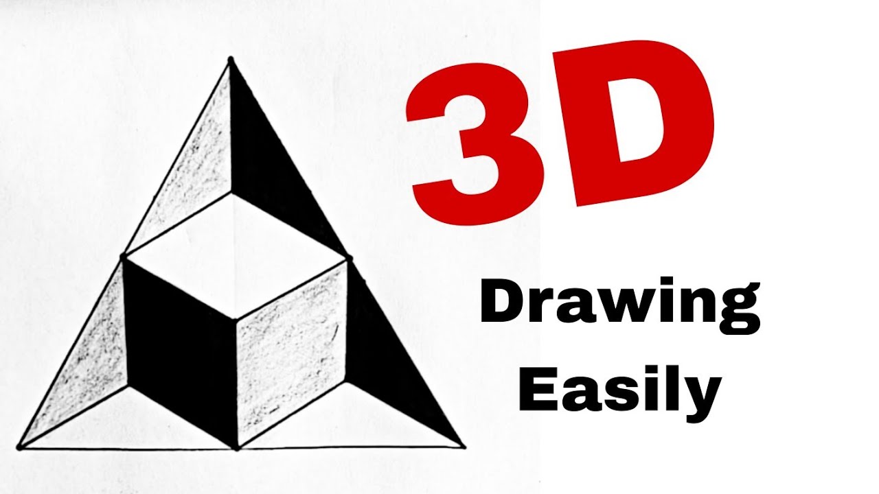 3D Drawing Tutorial #3d #art - YouTube