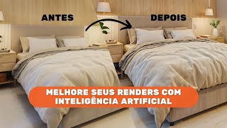 Como Melhorar o Render Utilizando Inteligência Artificial para Arquitetura - Krea.Ai Passo a Passo