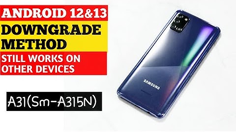 Samsung A31(Sm-A315N)  Android 12 FRP Bypass (Can Also Work On Other Devices)