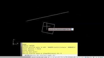 Como usar ROTATE para alinhar um retangulo a uma linha no AutoCAD