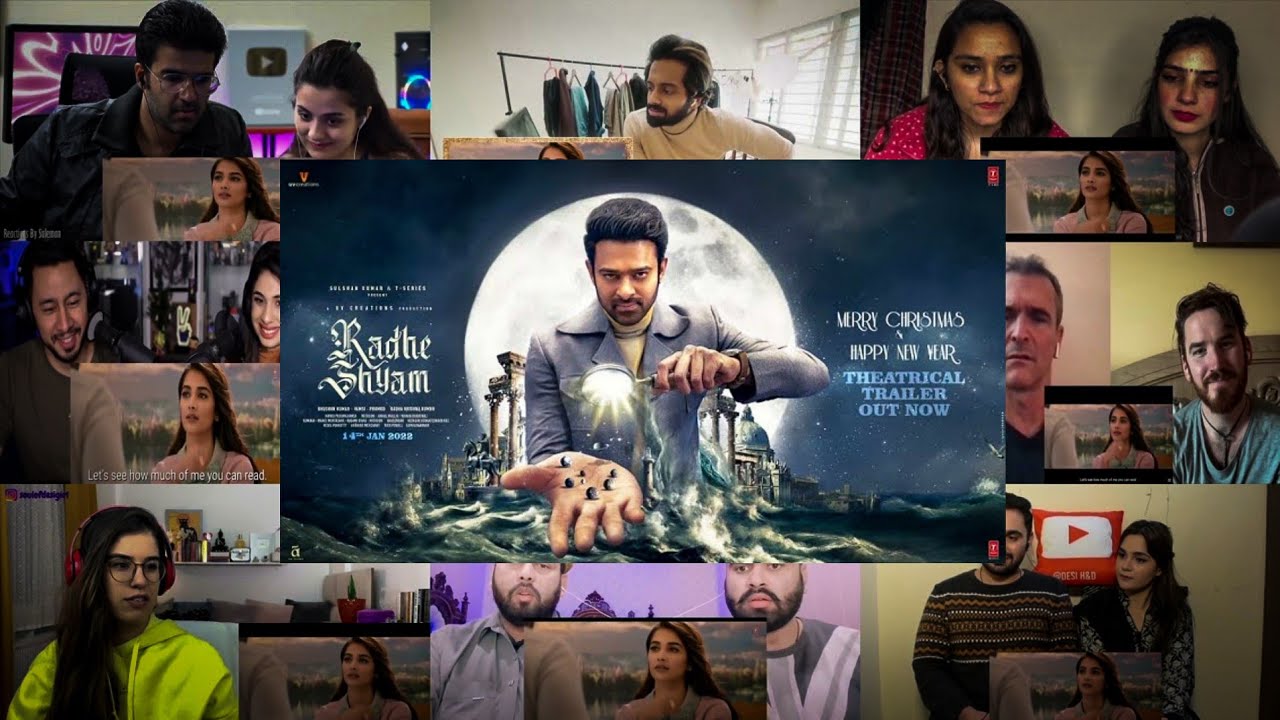 Radhe Shyam Trailer Reaction Mashup🔥| Rebel Star Prabhas | Pooja Hegde | 