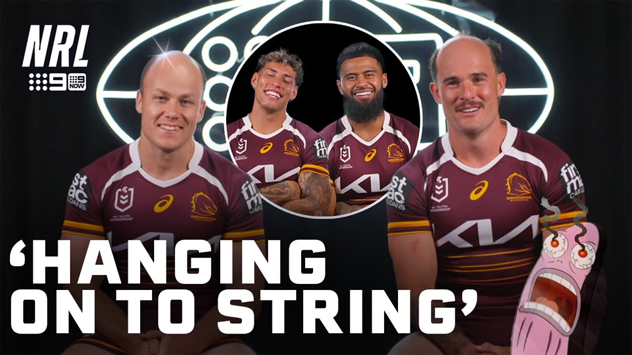 Brisbane Broncos ROAST each others hairlines | NRL on Nine