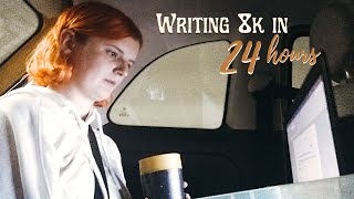 writing 8,000 words in 24 hours while traveling abroad