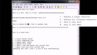 Editing With vim 04 - Replacing, Changing, and Word Movement