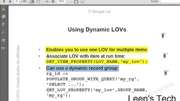 Oracle Forms 10g Tutorial in Bangla: Dynamic Record Group for LOV