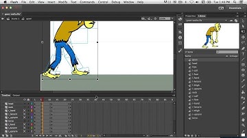 Flash (any version): Walk cycle without bones (2 of 3 - poses)
