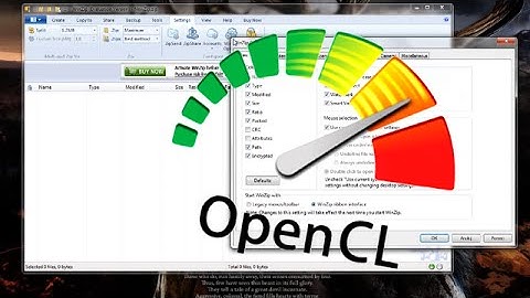 How to enable OpenCL GPU acceleration in WinZip