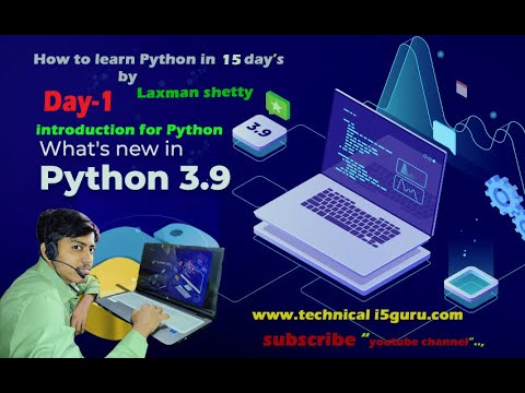 Python full tutorial  with new version 3.9.0 day-1 class